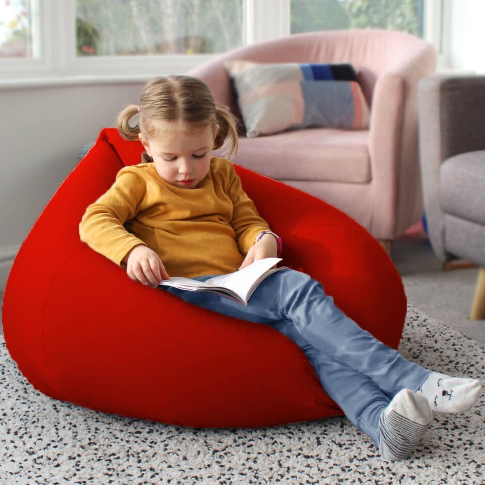 KS1 Classic Bean Bag 3 Pack, Create a quiet space away from the hustle and bustle of the classroom to take children away from the high energy and stress levels to a place for relaxation. This quiet time will make a positive impact on children’s mental health and well being. Soft bean bag seating can be highly beneficial both in classroom and outdoor learning environments. Use with low level tables for casual and relaxed learning. The millions of beans inside this comfy bean bag chair will mould to the child