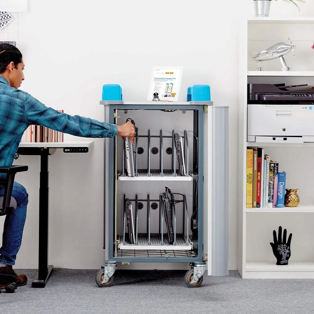 LapCabby 10v Charging Trolley for 10 Laptops/Chromebooks-LapCabby 10v Charging Trolley for 10 Laptops/Chromebooks