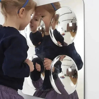 Large 4-Domed Acrylic Mirror Panel-Large 4-Domed Acrylic Mirror Panel
