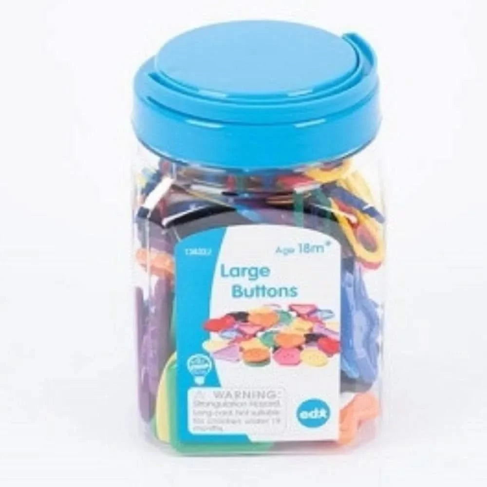 Large Buttons & Laces Jar - Pk58-Large Buttons & Laces Jar - Pk58