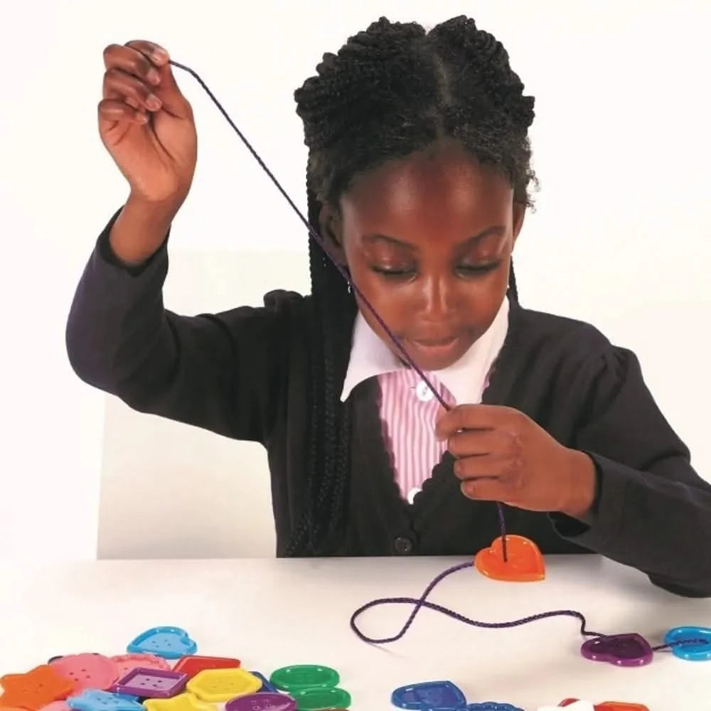 Large Buttons & Laces Jar - Pk58-Large Buttons & Laces Jar - Pk58