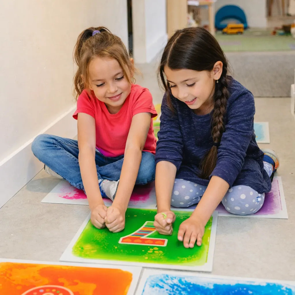 Large Liquid Floor Tiles for Hopscotch and Number Learning-Large Liquid Floor Tiles for Hopscotch and Number Learning