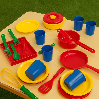 Large Plastic Role Play Dining Set-Large Plastic Role Play Dining Set