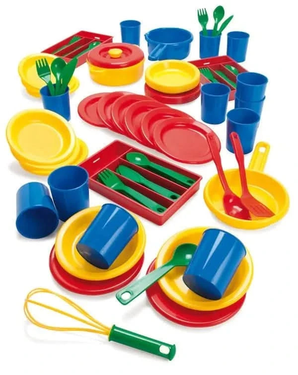 Large Plastic Role Play Dining Set-Large Plastic Role Play Dining Set