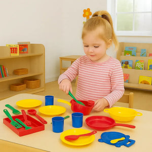 Large Plastic Role Play Dining Set-Large Plastic Role Play Dining Set