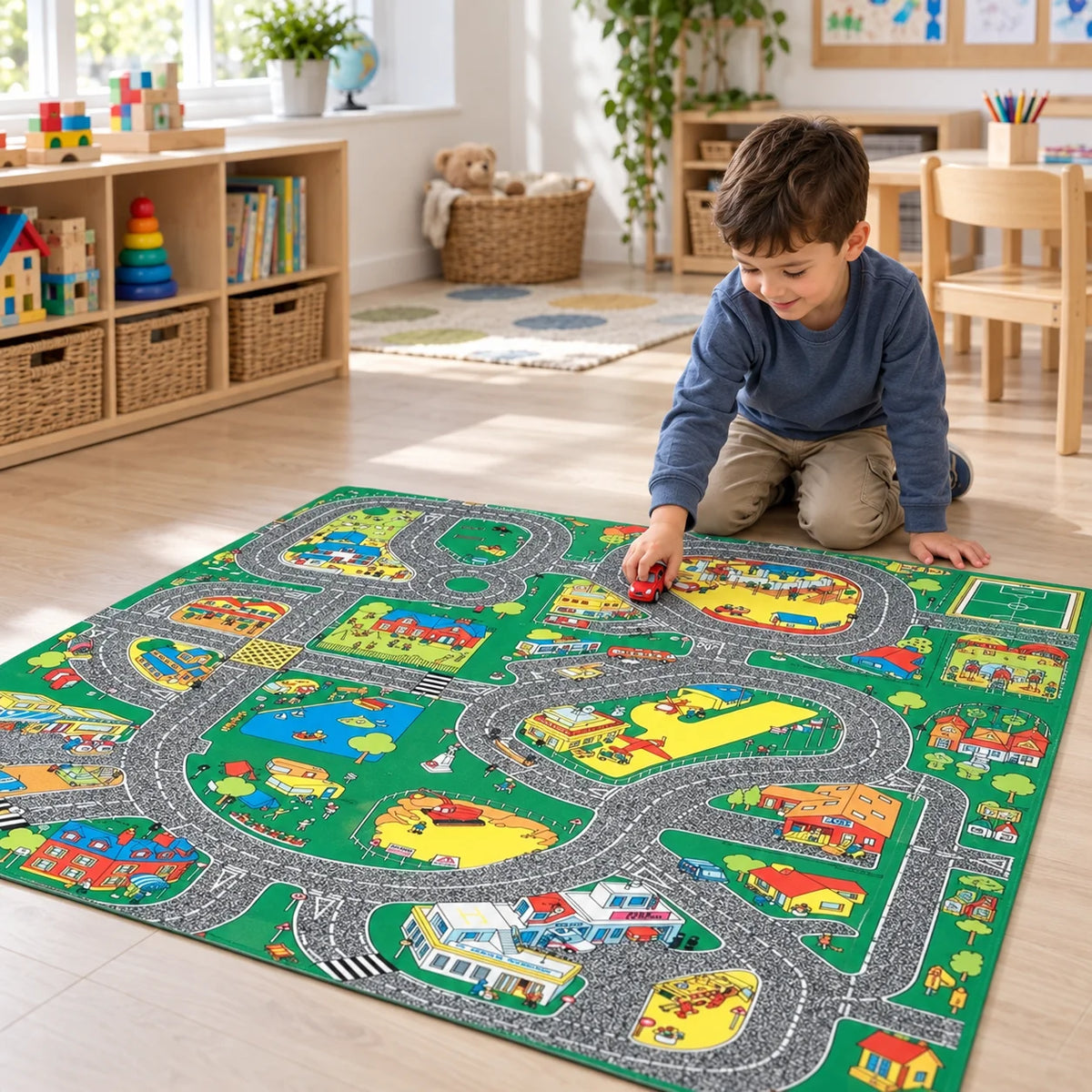 Large Town Roadway Playmat-Large Town Roadway Playmat