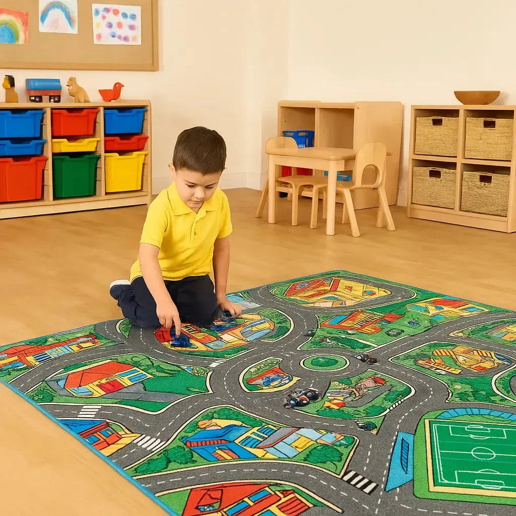 Large Town Roadway Playmat-Large Town Roadway Playmat