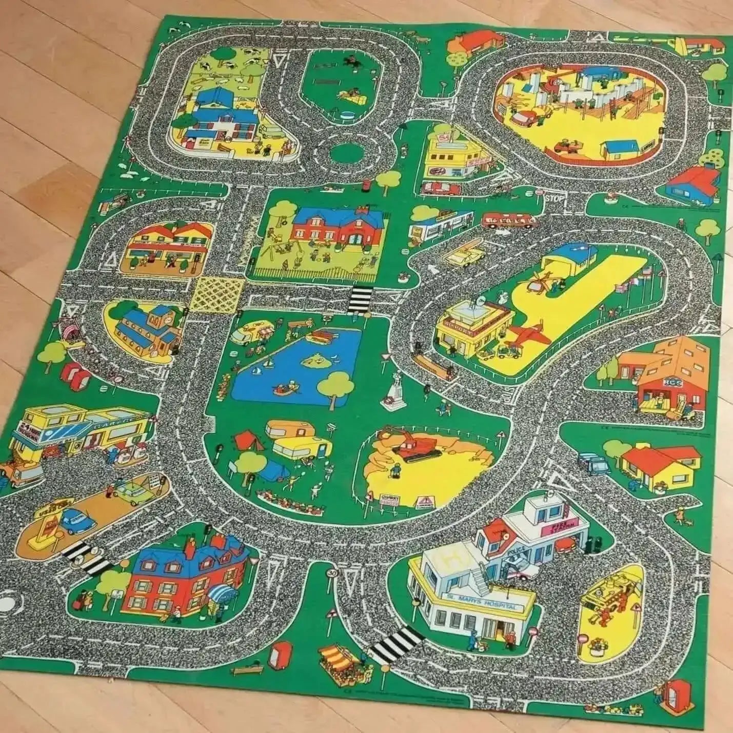 Large Town Roadway Playmat-Large Town Roadway Playmat