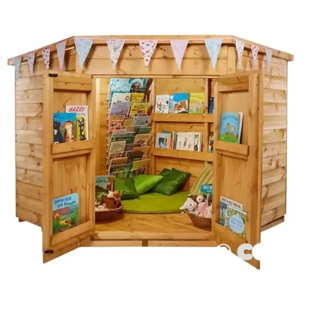 Outdoor Reader Rails Larger Reading Corner,Outdoor reading area,outdoor reading den,outdoor ...