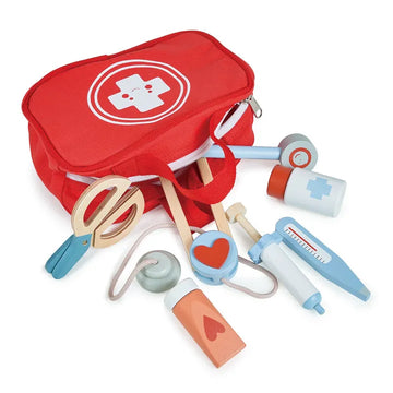 Le Toy Van Vintage Wooden Doctor's Kit,My First Aid Kit,Childrens