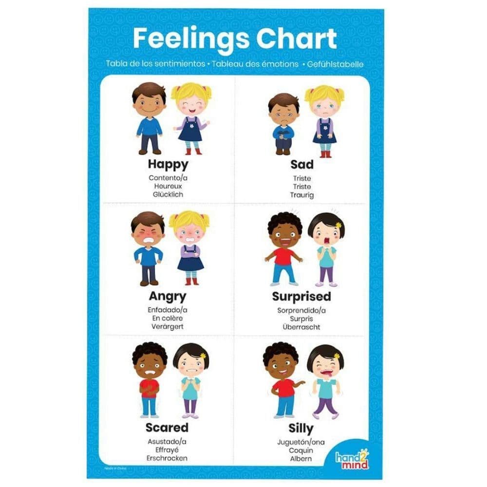 Learn About Feelings Activity Set, The Learn About Feelings Activity Set will help children build important social and emotional skills with this activity set. It teaches them about feelings and emotions in themselves and others. Children match body postures and facial expressions and learn that emotions can look different on different people. The question cubes are used to prompt conversations and encourage discussion about feelings, and the picture cards help children learn to identify feelings in real si