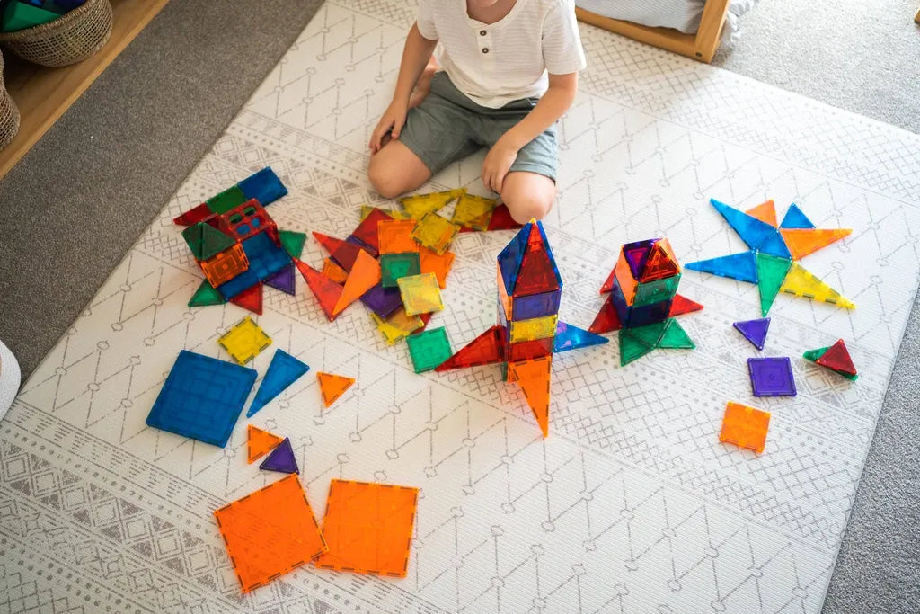 Learn & Grow Magnetic Tiles 64 piece set-Learn & Grow Magnetic Tiles 64 piece set