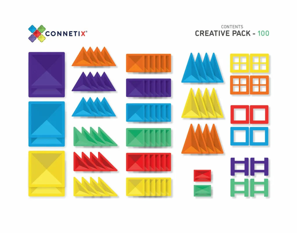 Learn & Grow Magnetic Tiles 64 piece set-Learn & Grow Magnetic Tiles 64 piece set
