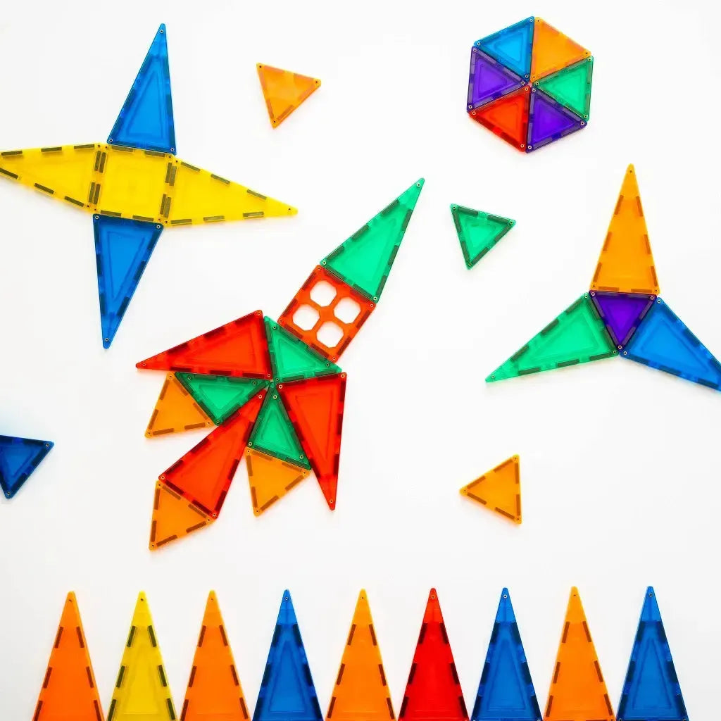 Learn & Grow Magnetic Tiles 64 piece set-Learn & Grow Magnetic Tiles 64 piece set