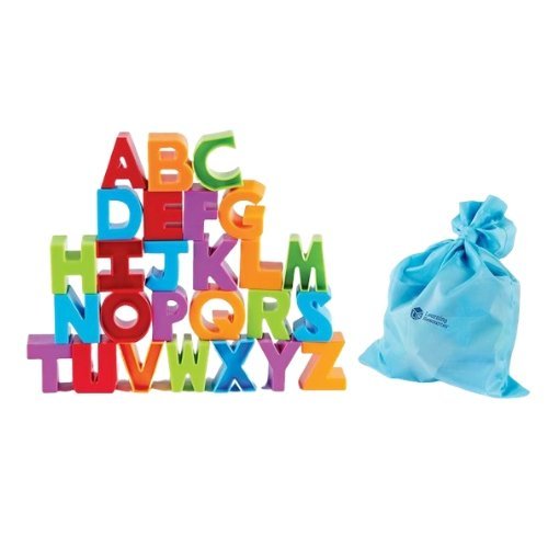 Learning Resources Letter Blocks, This colourful Learning Resources Letter Blocks set of plastic letters will keep early learners engaged for hours as they stack and spell basic words while developing their fine motor skills too! Sturdy plastic letters are perfectly sized for little hands Sturdy plastic letters are perfectly sized for little hands Attractive set encourages a variety of early literacy skills: Letter recognition The Alphabet Phonetical Awareness Early word building Set features five different