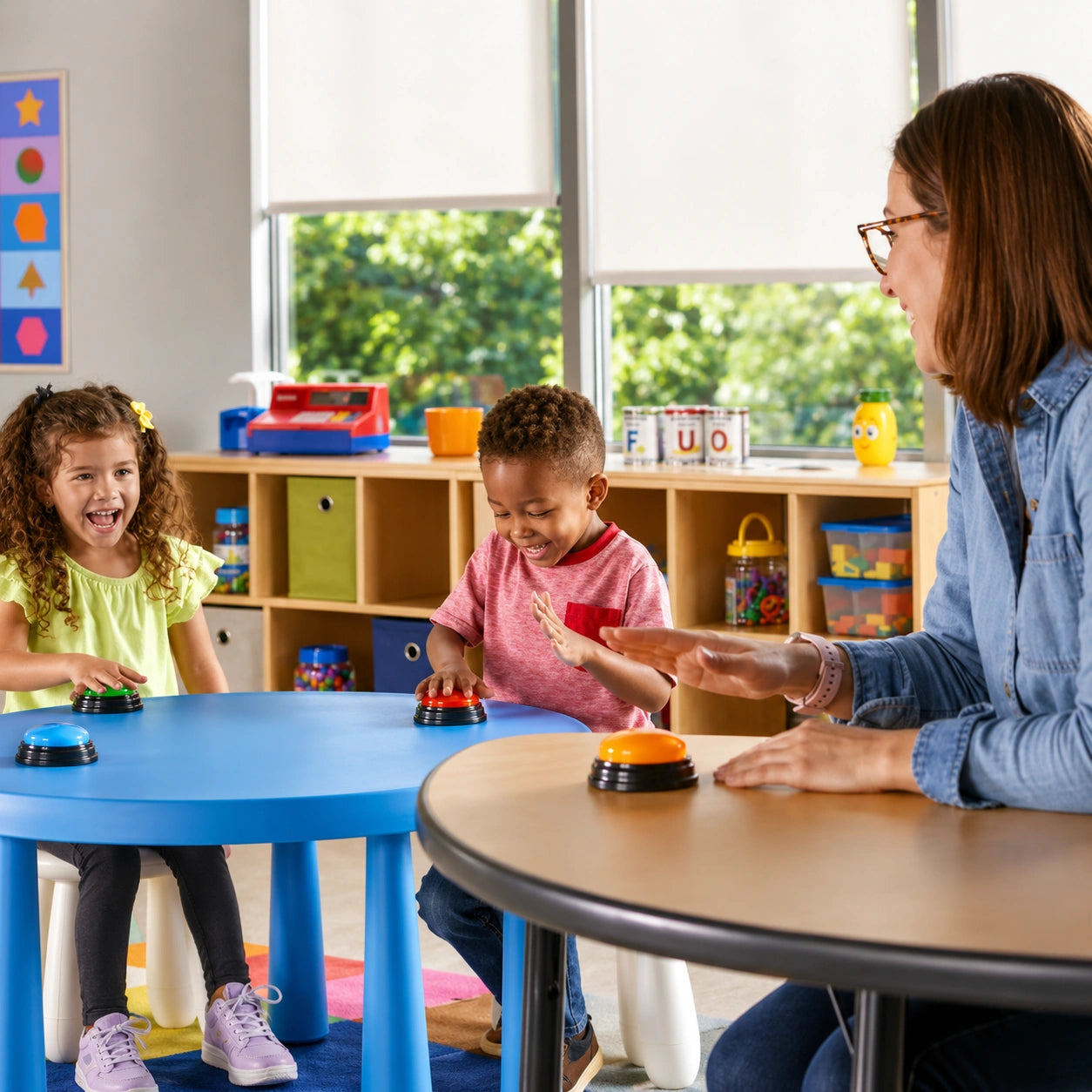 Learning Resources Lights & Sounds Answer Buzzers-Learning Resources Lights & Sounds Answer Buzzers