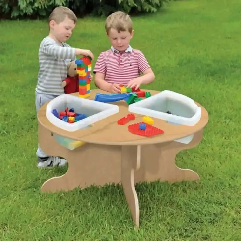 Leave Me Outdoors 460mm High Table with Inset Trays-Leave Me Outdoors 460mm High Table with Inset Trays