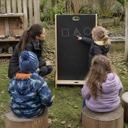 Leave Me Outdoors Children’s Easel outdoor nursery lifestyle scene 6