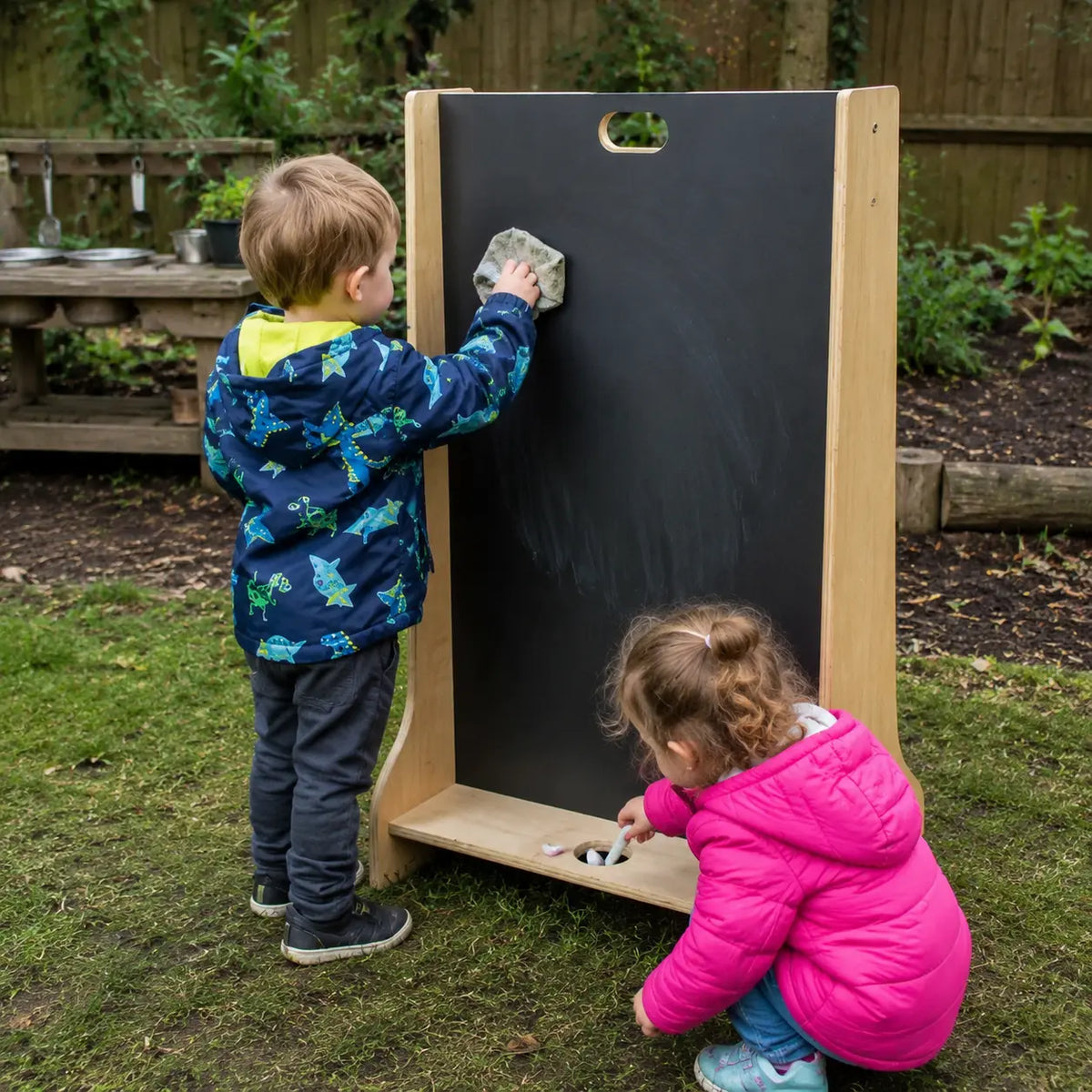 Leave Me Outdoors Children’s Easel outdoor nursery lifestyle scene 7