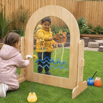 Leave Me Outdoors Children’s Painting Window outdoor nursery lifestyle scene 5