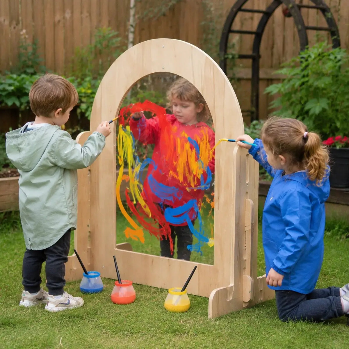 Leave Me Outdoors Children’s Painting Window outdoor nursery lifestyle scene 6