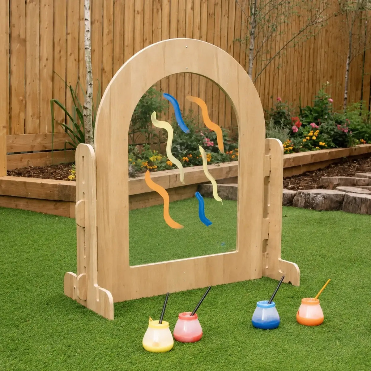 Leave Me Outdoors Children’s Painting Window outdoor nursery lifestyle scene 8