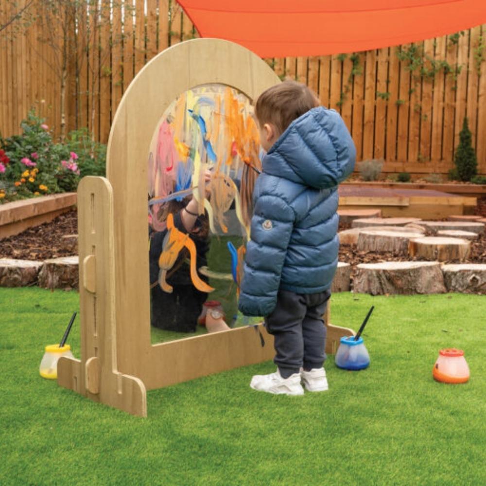 Leave Me Outdoors Childrens Painting Window, Experience the joy of creative outdoor expression with the Leave Me Outdoors Painting Window. This free-standing Perspex panel is thoughtfully designed with two leg supports to ensure stability during artistic adventures. Whether you're in a school playground, EYFS setting, or your own backyard, this painting window unit offers an exciting opportunity for children to explore their artistic talents in the great outdoors. Leave Me Outdoors Childrens Painting Window