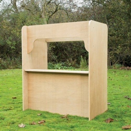 Leave Me Outdoors Role Play Booth - Small, The Leave Me Outdoors Role Play Booths offer a versatile and durable solution for outdoor group play. Designed to withstand all weather conditions, these booths provide an ideal space for a wide variety of activities from puppet shows to pretend shops. Key Features: All-Weather Durability: Made from a specially engineered form of MDF with an oak finish, these booths are all-weather proof and fungal resistant, assuring their longevity. Stainless Steel Fixings and Ca