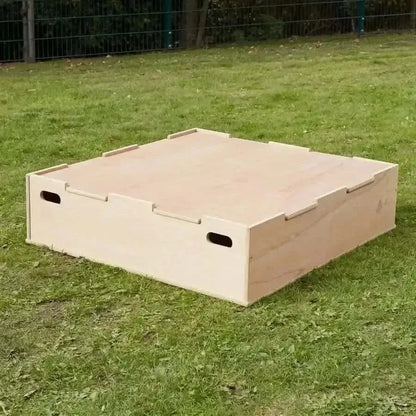 Leave Me Outdoors Sandpit with Stage Lid-Leave Me Outdoors Sandpit with Stage Lid