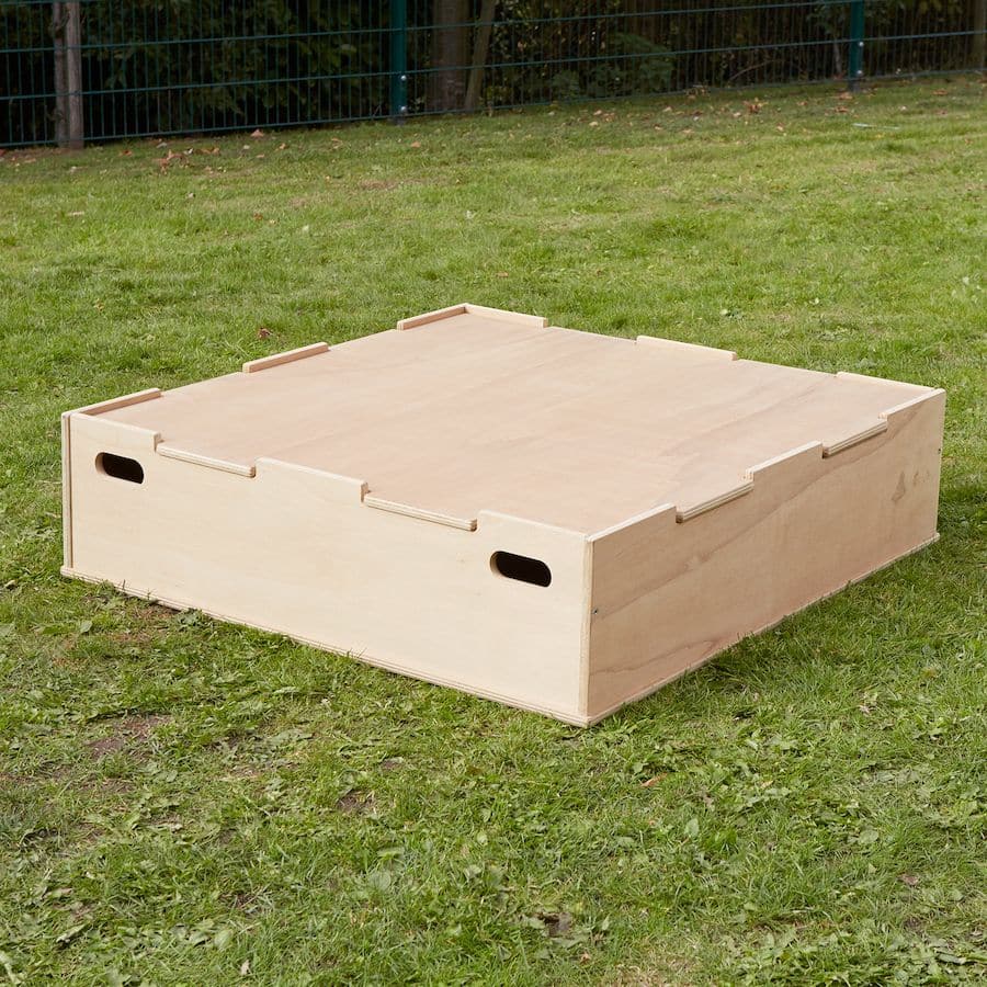 Leave Me Outdoors Sandpit with Stage Lid, Introducing the Outdoor Sandpit with Stage Lid, a versatile and sturdy play resource designed to transform outdoor playtime into an exciting adventure. This sandpit not only provides a digging and gardening space but also doubles as a stage for children to put on captivating outdoor performances. Leave Me Outdoors Sandpit with Stage Lid Features: 2-in-1 Play Resource: The sandpit features a unique jigsaw-style lid that easily transforms into a stage. Fill it with sa