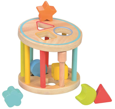 Lelin Wooden Shape Sorter-Lelin Wooden Shape Sorter