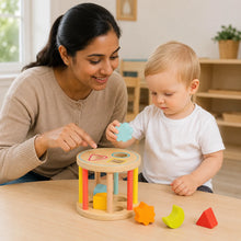 Lelin Wooden Shape Sorter-Lelin Wooden Shape Sorter