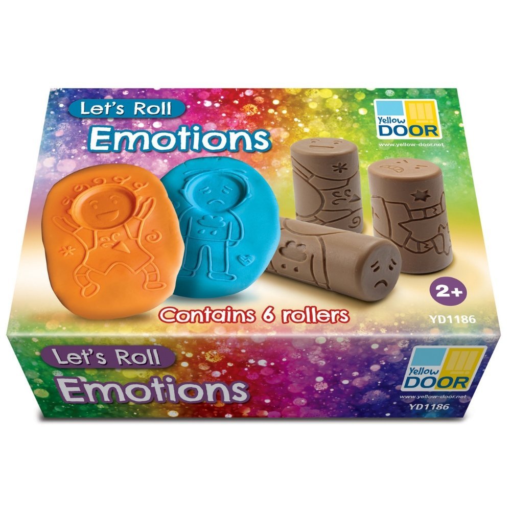 Let’s Roll Emotions, These inventive Let’s Roll Emotions rollers will help children to recognise and talk about six key emotions: happy, excited, sad, worried, calm and angry.Roll into play dough, clay or sand to create a body, and add a face to complete the emotion.Each Let’s Roll Emotions roller design will provide lots of talking points to help children to express and understand how their faces may look and how their body may feel when experiencing a particular emotion. Why not match the emotion to a par