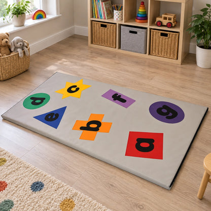 Letter and Shapes Play Mat — home playroom full mat