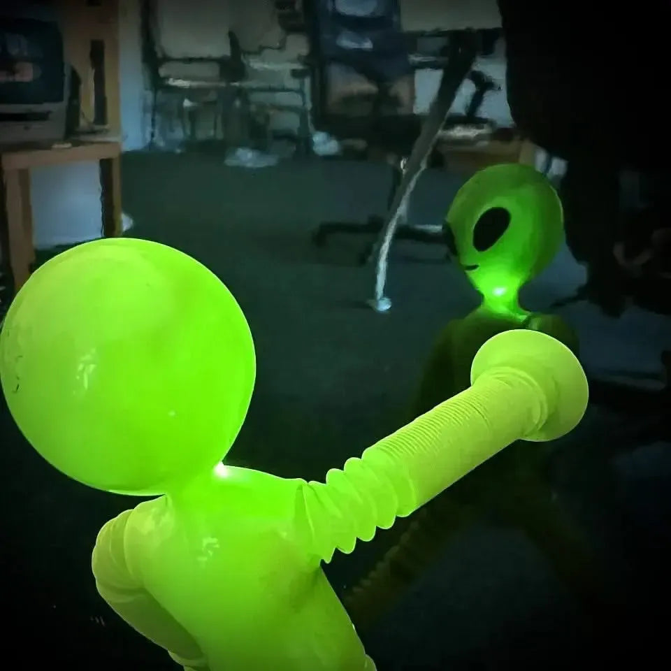 Light Up Alien Sensory Pop Tubes-Light Up Alien Sensory Pop Tubes
