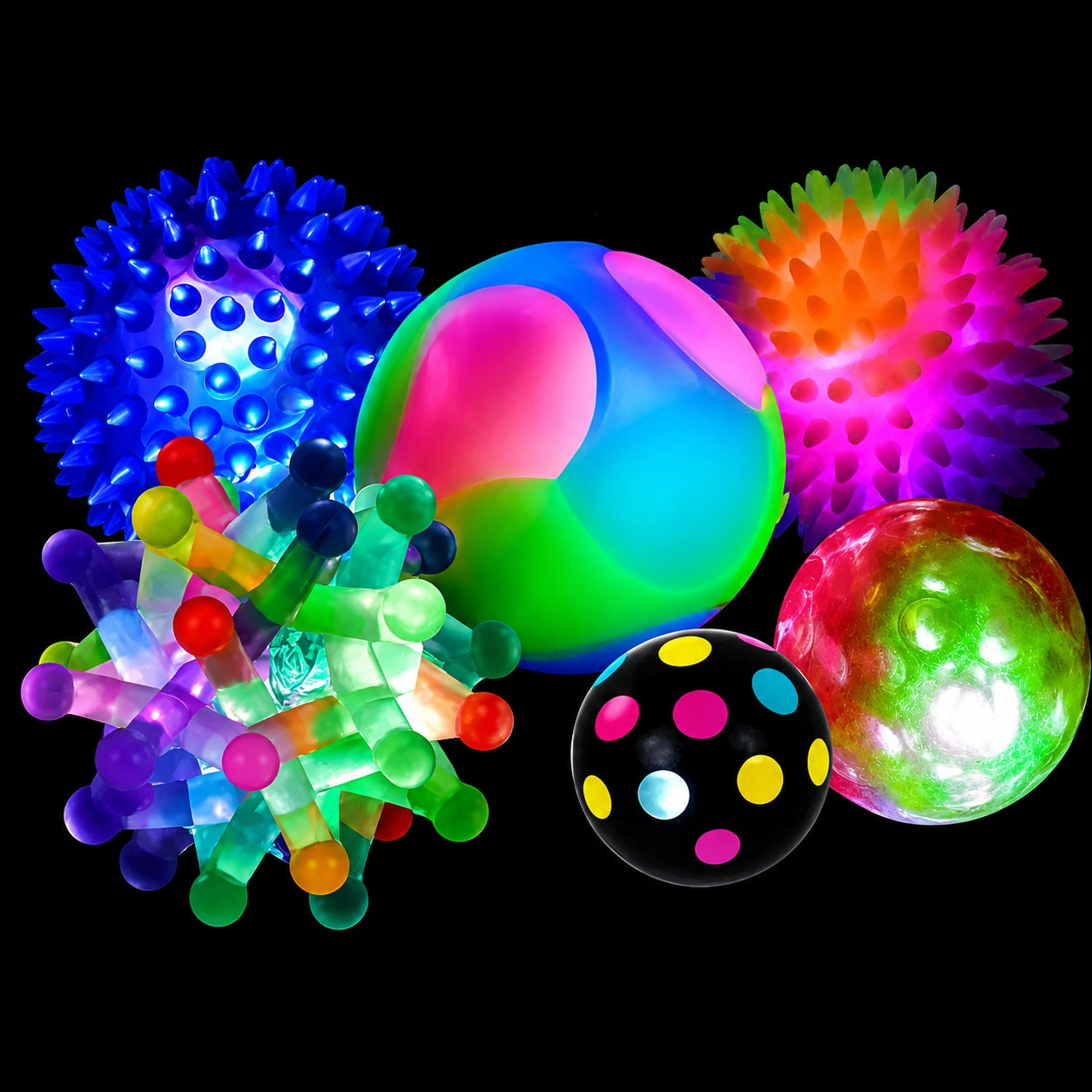 Light Up Balls Sensory Kit-Light Up Balls Sensory Kit