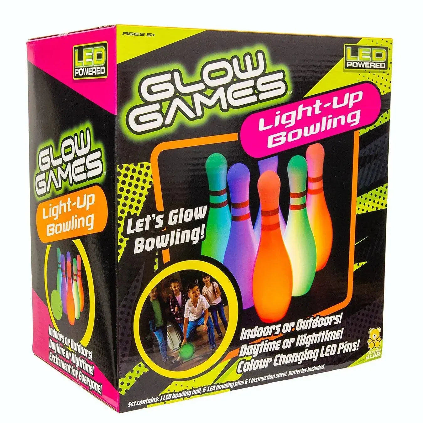 Light-Up Bowling Pin and Ball Set-Light-Up Bowling Pin and Ball Set