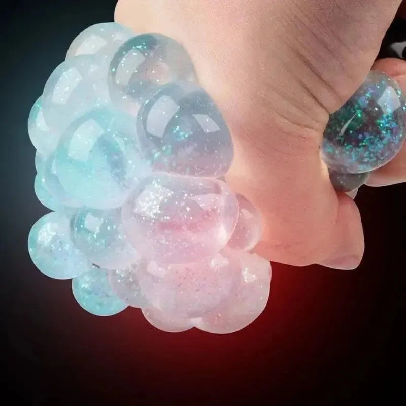 Light up Glitter Squishy Mesh Ball-Light up Glitter Squishy Mesh Ball