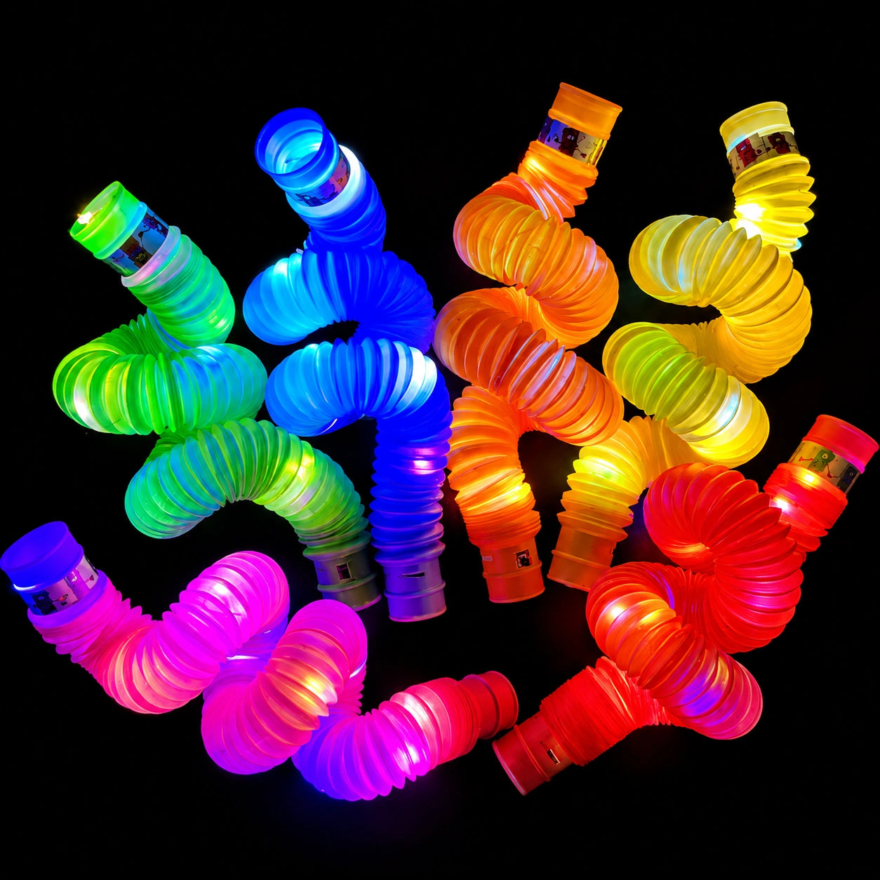 Light Up Pop Tubes 4 Pack-Light Up Pop Tubes 4 Pack