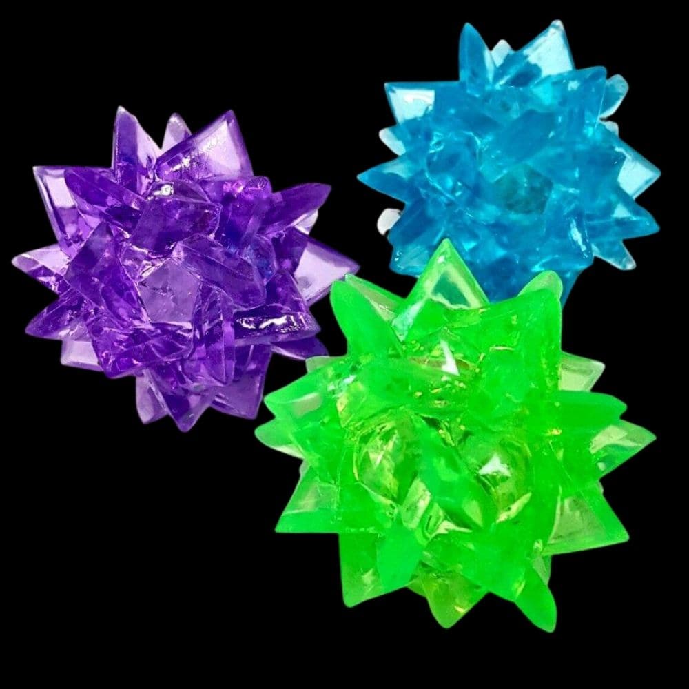Light Up Sparkle Ball, Each Light Up Sparkle Ball is made from a rubbery material and ideal for use as a stress ball and sensory toy. The Light Up Sparkle Ball will keep fidgety fingers occupied with its unique textured and the ball also has a eye catching light up effect that children will love.This ball is covered with small, glittering sparkles that are sure to catch the attention of those who come into contact with it. This makes it an ideal sensory tool for children who may benefit from a tactile exper