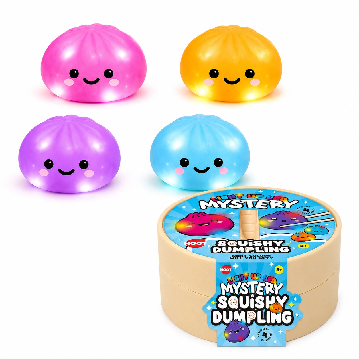 Light Up Squishy Bao Dumpling-Light Up Squishy Bao Dumpling