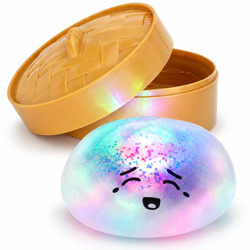 Light Up Squishy Bao Dumpling-Light Up Squishy Bao Dumpling
