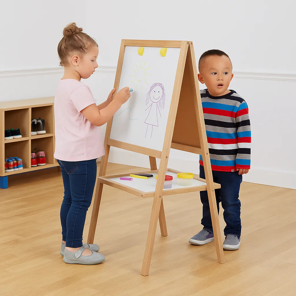 Little Acorns Height Adjustable Double Sided Easel