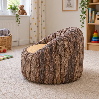 Log Beany Chair — side profile