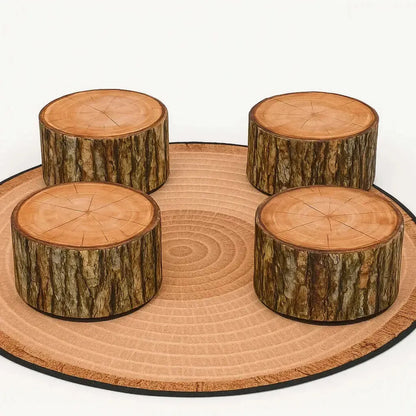 Log Buffets Pack Of 4-Log Buffets Pack Of 4