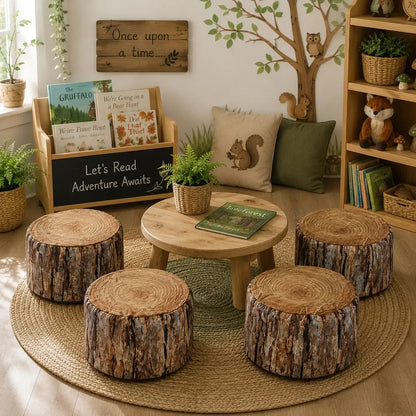 Log Buffets Pack Of 4-Log Buffets Pack Of 4