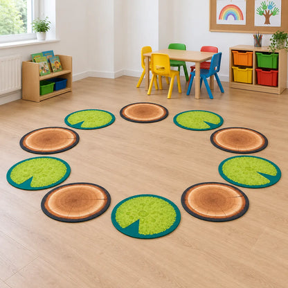Logs and Leaves Placement Mats lifestyle image 5 of 8 without children