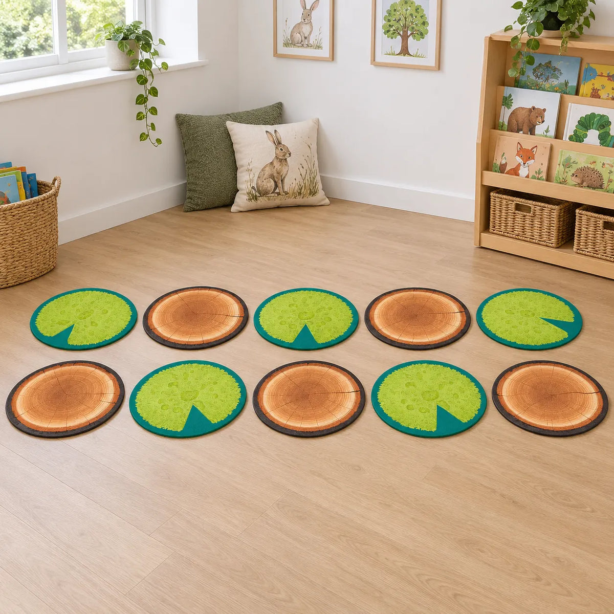 Logs and Leaves Placement Mats lifestyle image 7 of 8 without children