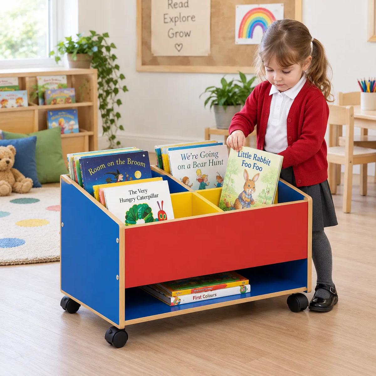 Low Level 4 Compartment Kinderbox in a bright early years classroom – view 8