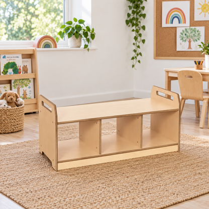 Low Level Storage Bench in a bright early years classroom – view 8